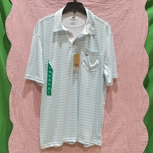 Sperry Mens Peformance Polo‎ BLUE/WHITE XL L
